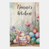 Pasen gepersonaliseerde oma's moeder's tante's theedoek (Verticaal)