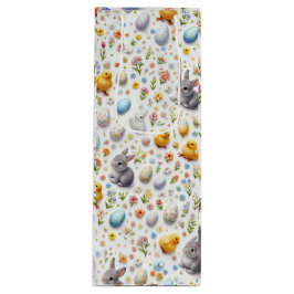 Pasen Geschenkzak – Feestelijke Lente Gift Wijn Cadeautas