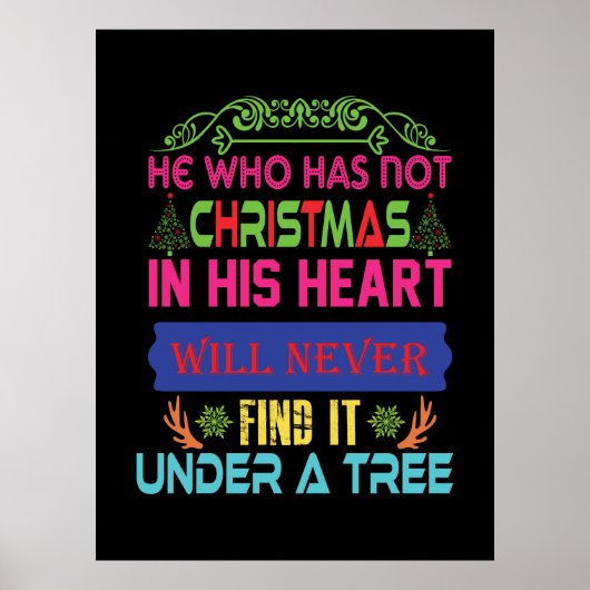 Pasen geven hem die geen Kerstmis heeft Poster (Voorkant)