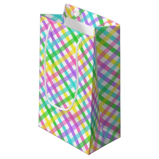 Pasen Gingham 8 Cadeautas (Voorkant Gekanteld)