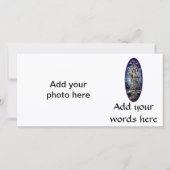 Pasen: Glas-in-loodraam Opstanding van Christus Feestdagenkaart (Voorkant)