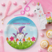 Pasen Gnome Napkins Papieren Bordje (Feest)