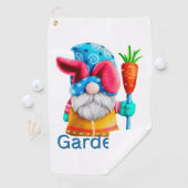 Pasen Gnome Tuinier met Wortel Golfhanddoek (Insitu)