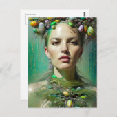 Pasen Goddess AI genereerde fantasiekunst Briefkaart (Voorkant / Achterkant)