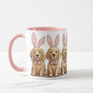 Pasen Golden Retriever Puppy Honden Bunny Oren Mok