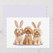Pasen Goldendoodle Honden Feestdagenkaart (Voorkant / Achterkant)