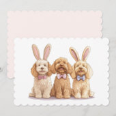 Pasen Goldendoodle Honden Feestdagenkaart (Voorkant / Achterkant)