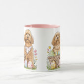 Pasen Goldendoodle Honden Mok (Midden)