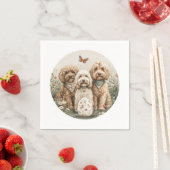 Pasen Goldendoodle Honden Servet (Insitu)