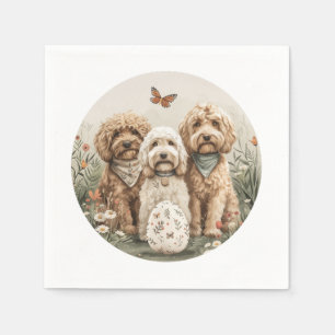 Pasen Goldendoodle Honden Servet