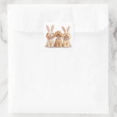 Pasen Goldendoodle Honden Vierkante Sticker (Tas)