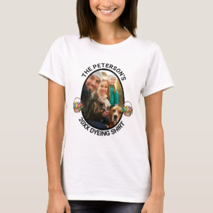 Pasen grap   Op maat gemaakte familie foto verf sh T-shirt