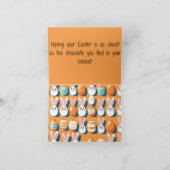 Pasen Grappig Sinaasappel Wenskaart Kaart (Binnen)