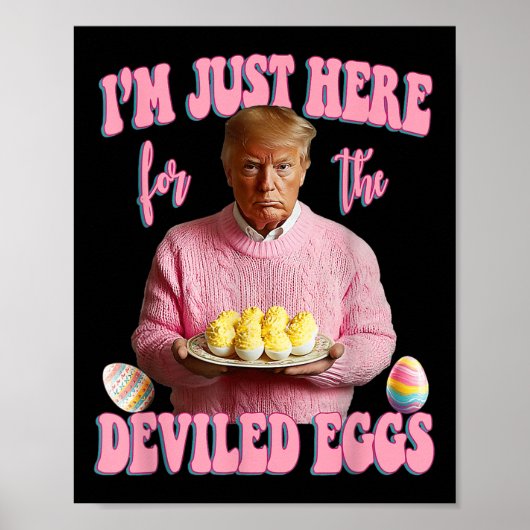 Pasen grappige Donald Trump is hier voor de Dev Poster (Voorkant)