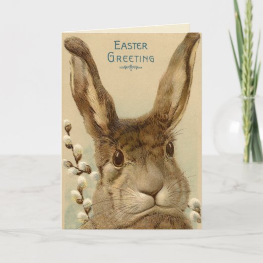 Pasen Groet Konijn Kaart (Voorkant)