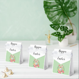 Pasen groet tropische kuiken en eieren bedankdoosjes