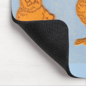 Pasen Groeten Kuikens Blauw Muismat (Hoek)