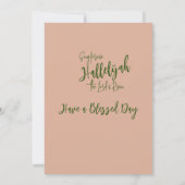 Pasen Hallelujah Flat Kaart (Achterkant)