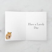 Pasen hamster met chocolade-eieren bewerkbaar feestdagen kaart (Binnen)