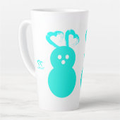Pasen Hart Konijn Latte Mok (Linkerhoek)