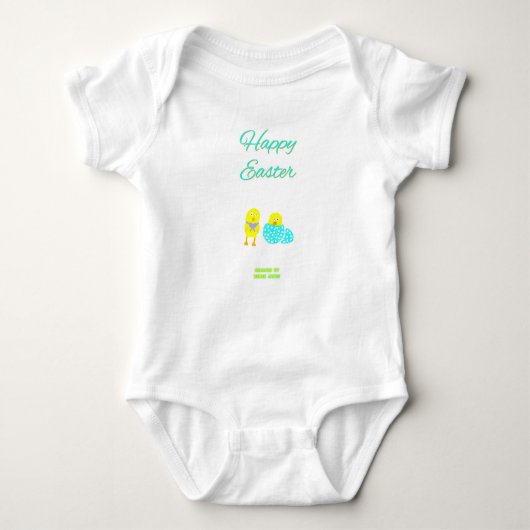 Pasen Hatchlings Baby Jersey Bodysuit (Voorkant)