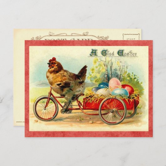 Pasen Hen Feestdagenkaart (Voorkant / Achterkant)