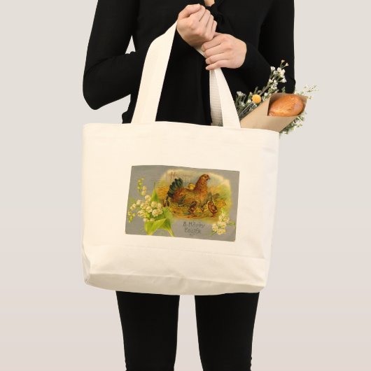  Pasen Hen Grote Tote Bag (Voorkant (product))