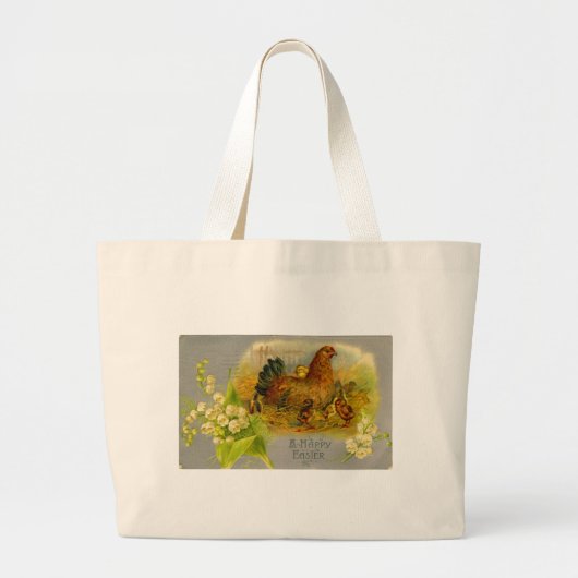  Pasen Hen Grote Tote Bag (Voorkant)