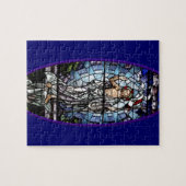 Pasen: Herurrectie van met Christus gekleurd glas Legpuzzel (Horizontaal)