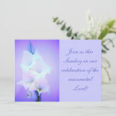 Pasen/Herurrectie Zondag uitnodigen Kaart (Staand voorkant)