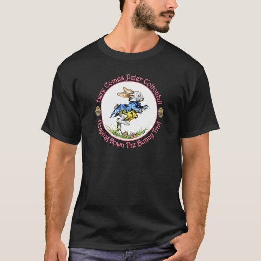 Pasen - Hier komt Peter Cottontail T-shirt (Voorkant)