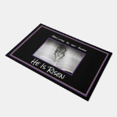 Pasen hij is een ruisportier deurmat (Schuin)