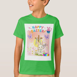 Pasen Hij Is Opgestaan Kinderen T-Shirt | Geloof H