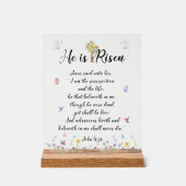 Pasen: Hij is verrezen Acryl Bord (Voorkant)