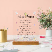 Pasen: Hij is verrezen Acryl Bord (Huwelijk)