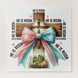 Pasen Hij is verrezen Jezus Christus Verrijzenis Legpuzzel