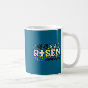 Pasen hij is verrezen matthew 28 6 christelijke vr koffiemok
