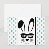 Pasen Hip Hop Bunny Hop Briefkaart (Voorkant / Achterkant)