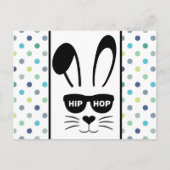 Pasen Hip Hop Bunny Hop Briefkaart (Voorkant)