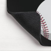 Pasen Honkbal Bunny Schattige Rabbit Ears Muismat (Hoek)