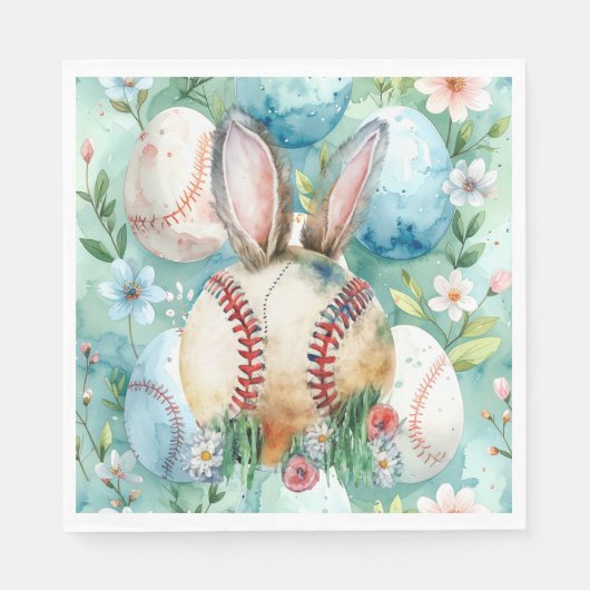 Pasen honkbal thema servet (Voorkant)