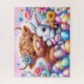 Pasen Hoogland Koe Jigsaw Puzzel (Verticaal)
