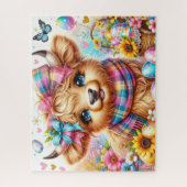 Pasen Hoogland Koe Jigsaw Puzzel (Verticaal)