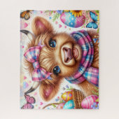 Pasen Hoogland Koe Jigsaw Puzzel (Verticaal)