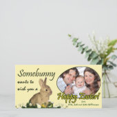 Pasen Hoppe Foto Kaart (Staand voorkant)