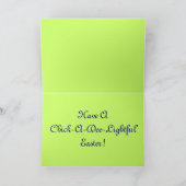 Pasen II Feestdagen Kaart (Binnen)