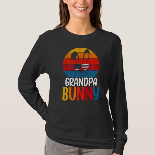 Pasen ik ben de opa Bunny voor mannen familie T-shirt (Voorkant)