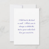  Pasen Illustratie in blauw Kaart (Achterkant)