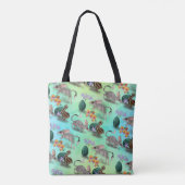 Pasen in de Outback, schattige pastel wilde dieren Tote Bag (Achterkant)