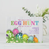 Pasen in de tuin kaart (Staand voorkant)